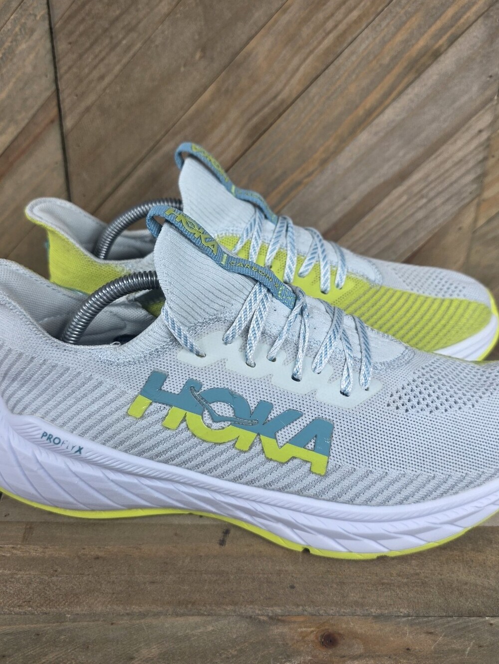 Hoka Carbon X 3 Mens Athletic Running Shoes Size 10 D Billowing Sail Primrose